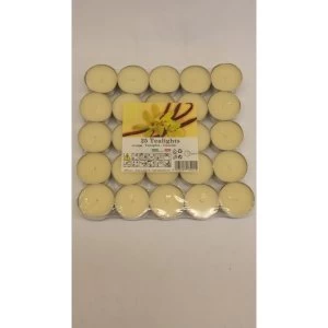 Image of Price's Candles Tealights Pack 25 Vanilla