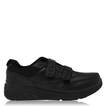 Image of New Balance Hook and Loop Mens Leather Trainers - Black