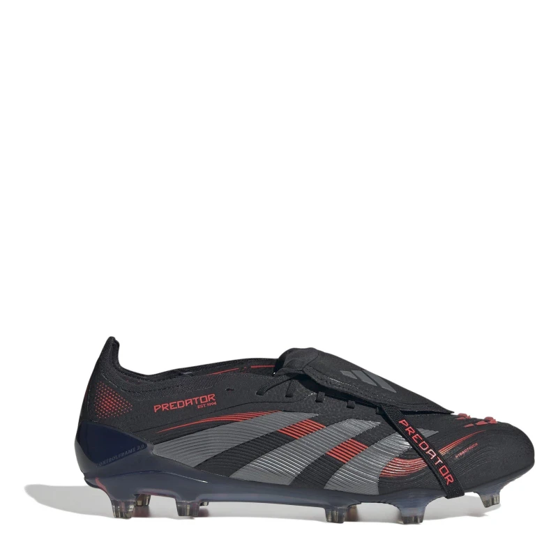 Image of adidas Predator Elite Fold-Over Tongue Firm Ground Football Boots Black/Grey male 7 (40.7)