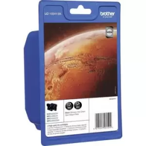 Image of Brother Ink LC-1100HYBK Original Pack of 2 Black LC1100HYBKBP2DR