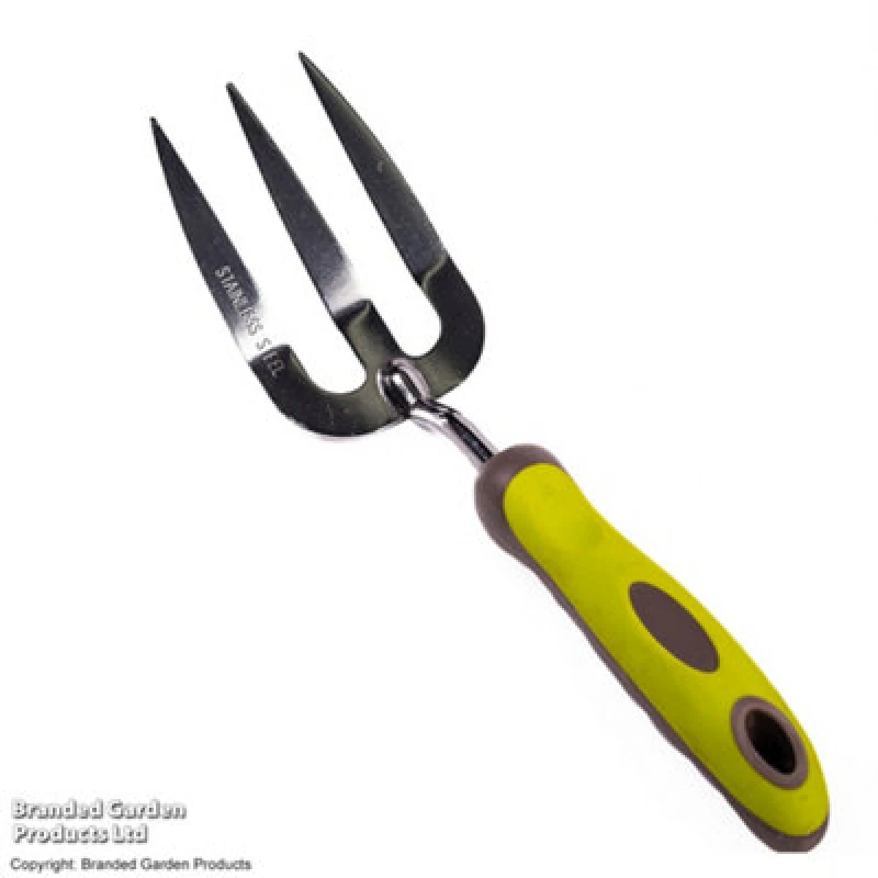 Image of Garden Gear Stainless Steel Hand Fork For Gardening, Ergonomic Handle