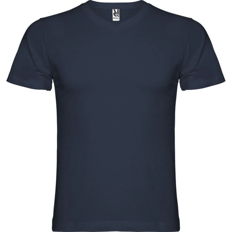 Image of ROLY ROLY Men Samoyedo V Neck T-Shirt in Navy Size: 2X-large Navy XXL Male 5063470578344