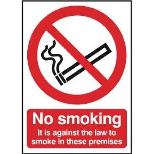 Image of Safety Sign 210x148mm No Smoking PVC SR72079
