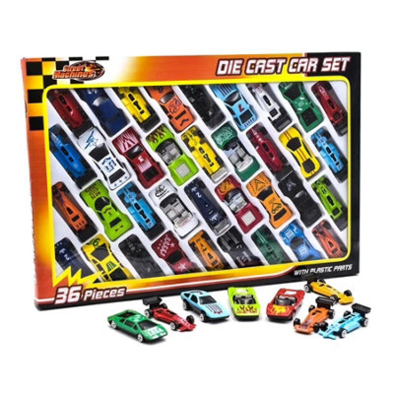 Image of KandyToys Kids Die Cast Metal Toy Cars 36 Pack Multi
