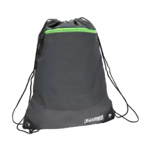 Image of Urban Fitness Equipment Drawstring Bag (One Size) (Charcoal Grey/Green)