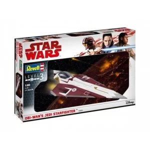 Image of Star Wars Obi-Wans Jedi Starfighter Level 3 Model Kit