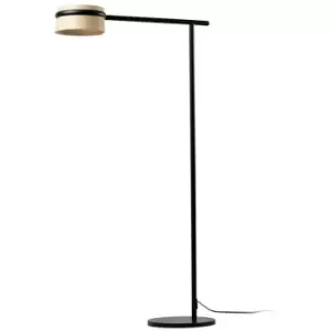 Image of Faro LOOP - Integrated LED Floor Lamp Arc Black, 2700K