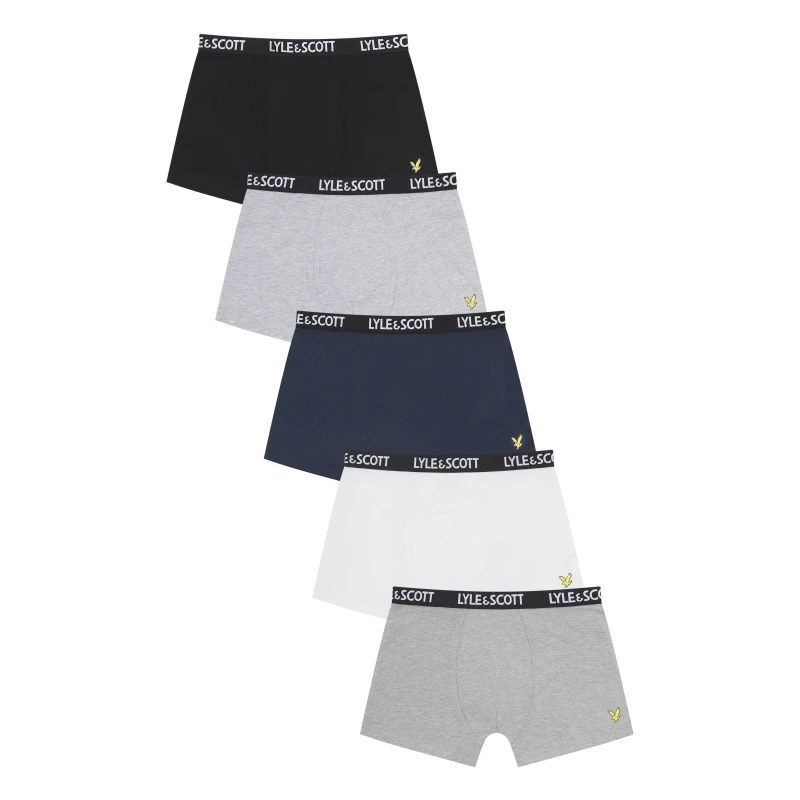 Image of Lyle and Scott 5 Pack Trunks - Multi Multi 6-8Y