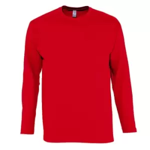 Image of SOLS Mens Monarch Long Sleeve T-Shirt (3XL) (Red)