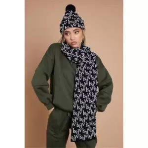 Image of I Saw It First Black Isaw Branded Scarf - Black