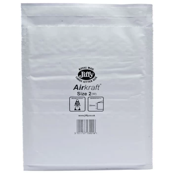 Image of Jiffy 42JL2 Air Kraft No. 2 Mail Bag 205 x 245mm - White