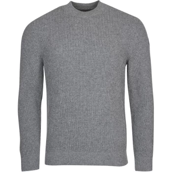 Image of Barbour International Transmission Crew Knit - Anthracite GY57