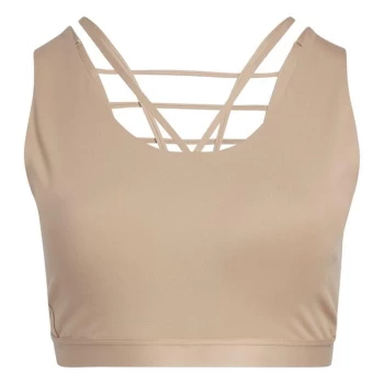 Image of adidas CoreFlow Luxe Medium-Support Bra (Plus Size) Women - Brown