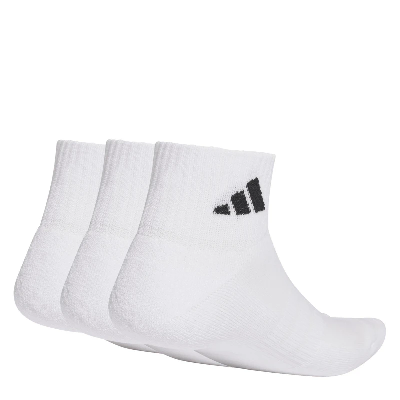 Image of adidas Cushioned Sportswear Ankle Socks 3 Pairs White female 6.5-8