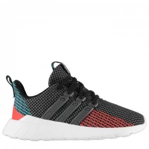 Image of adidas Questar Flow Trainers Child Boys - DkGrey/Blue/Red