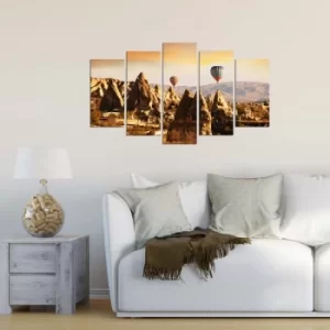 Image of 5KPDMDF-2 Multicolor Decorative MDF Painting (5 Pieces)