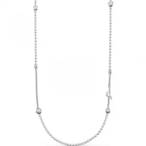 Image of Ladies Guess Silver Plated Crystal Beauty Necklace