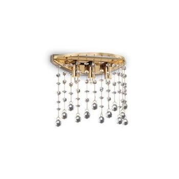 Image of Moonlight 3 Light Indoor Wall Light Gold, G9