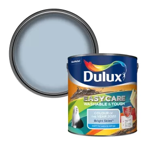 Image of Dulux Easycare Washable & Tough Bright Skies Matt Emulsion Paint 2.5L