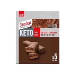 Image of SlimFast Advanced Keto Fuel Bar Triple Chocolate