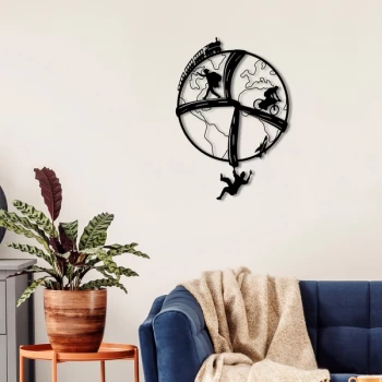 Image of Free Soul Black Decorative Metal Wall Accessory