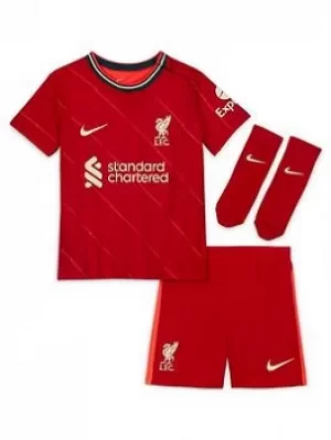 Image of Nike Liverpool Fc Infant 21/22 Home Kit, Red, Size 18-24 Months
