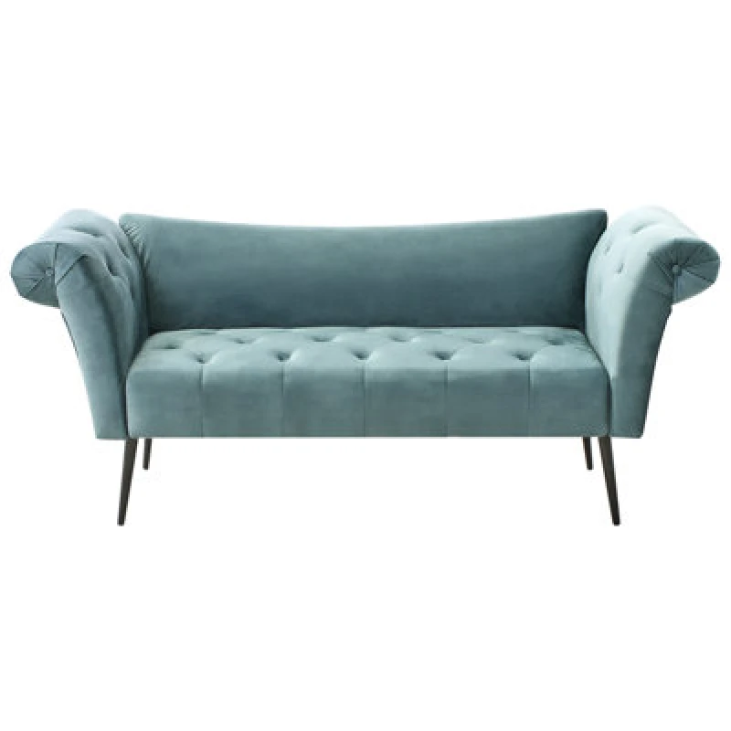 Image of Beliani Chaise Longue Nantilly Velvet Teal