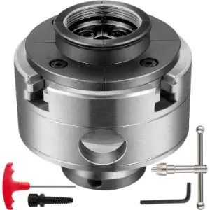 Image of VEVOR Lathe Chuck, 3.75" Woodturning Lathe Chuck, 4-Jaw Wood Lathe Chuck, 1" x 8TPI Thread Mini Lathe Chuck, Precision Self-Centering Woodturning