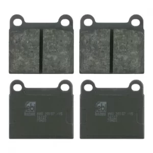 Image of Brake Pad Set 16127 by Febi Bilstein Rear Axle