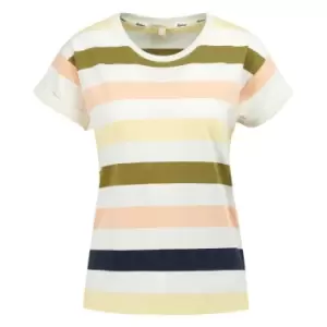Image of Barbour Womens Lyndale Top Buttermilk Multi 14