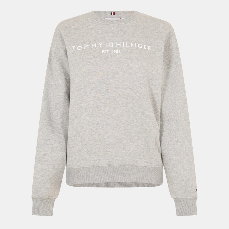 Image of Tommy Hilfiger Pullover sweatshirt L Grey Heather female 10 (S)