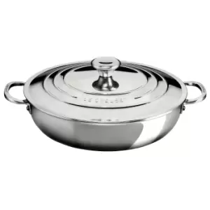 Image of Le Creuset Signature Stainless Steel Shallow Casserole, 30cm