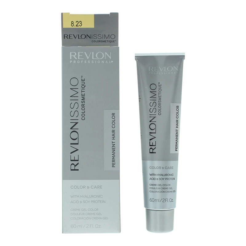 Image of Revlon Revlonissimo Colorsmetique 8.23 Light Pearly Beige Blonde Hair Colour 60m