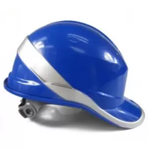 Image of Venitex Hi-Vis Baseball PPE Safety Helmet (One Size) (Blue)