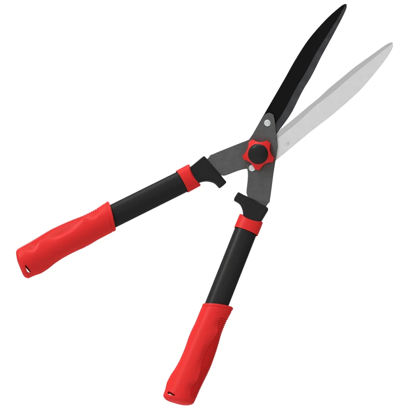 Image of Outsunny Outsunny Garden Shears, 63.5cm Hedge Shears with Razor-Sharp Blades
