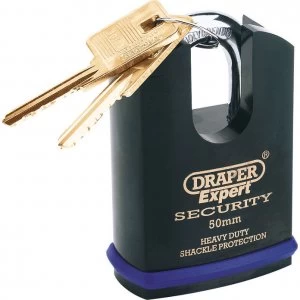 Image of Draper Expert Heavy Duty Padlock Closed Shackle 50mm Standard