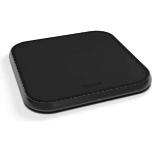 Image of ZENS Single Alu Wireless Charger Black UK Plug
