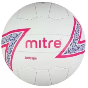 Image of Mitre - Shooter Netball White/Pink/Purple/Black 5 - White/Pink/Purple/Black