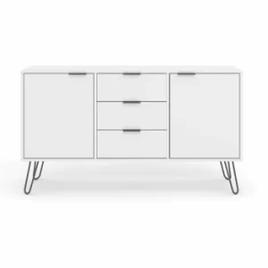 Image of Augusta White medium sideboard with 2 doors, 3 drawers