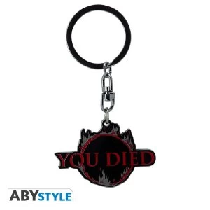 Image of Dark Souls - You Died Metal Keychain