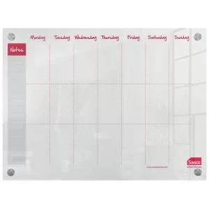 Image of Sasco Week Planner Acrylic Mounted 600 x 450mm 2410183 16937AC