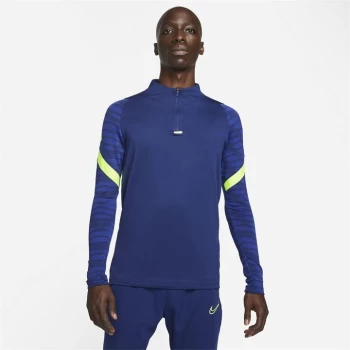 Image of Nike Dri-FIT Strike Mens Soccer Drill Top - Blue/Volt