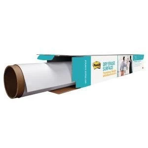 Image of 3M Post It 1800 x 1200mm Super Sticky Dry Erase Film Roll Stain proof