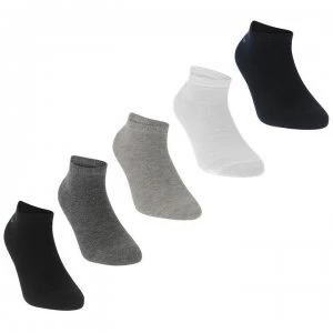 Image of Slazenger 5 Pack Trainers Socks Junior - Bright Asst