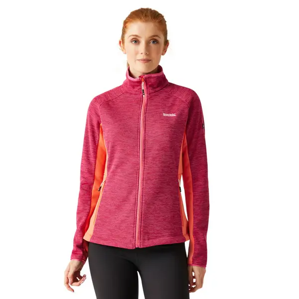 Image of Regatta Womens Highton IV Full Zip Fleece Jacket 14 - Bust 38' (97cm) Flamingo Pink RWA622-L51-14