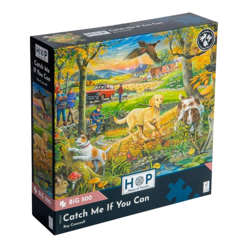 Image of The House Of Puzzles Catch Me If You Can, BIG 500 Piece Jigsaw Puzzle Multi unisex