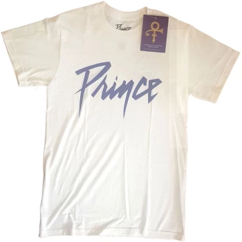 Image of Prince - Logo Unisex Medium T-Shirt - White