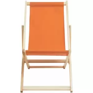 Image of Premier Housewares Beauport Orange Deckchair