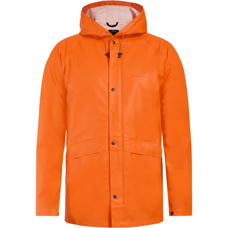 Image of Waterproof jacket Didriksons Avon Orange Unisex XS