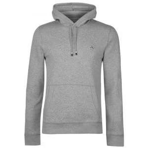Image of Original Penguin Fleece Popover Hoodie - Grey 080